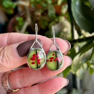 Artisan Art Glass Earrings Handmade